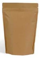 Plain brown paper stand-up pouch