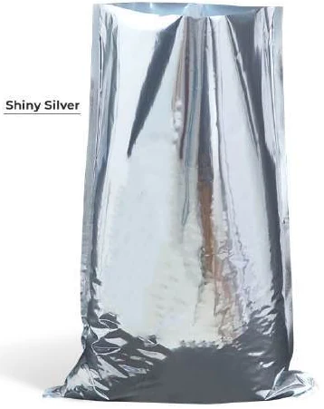 Silver gusseted rice packaging pouch