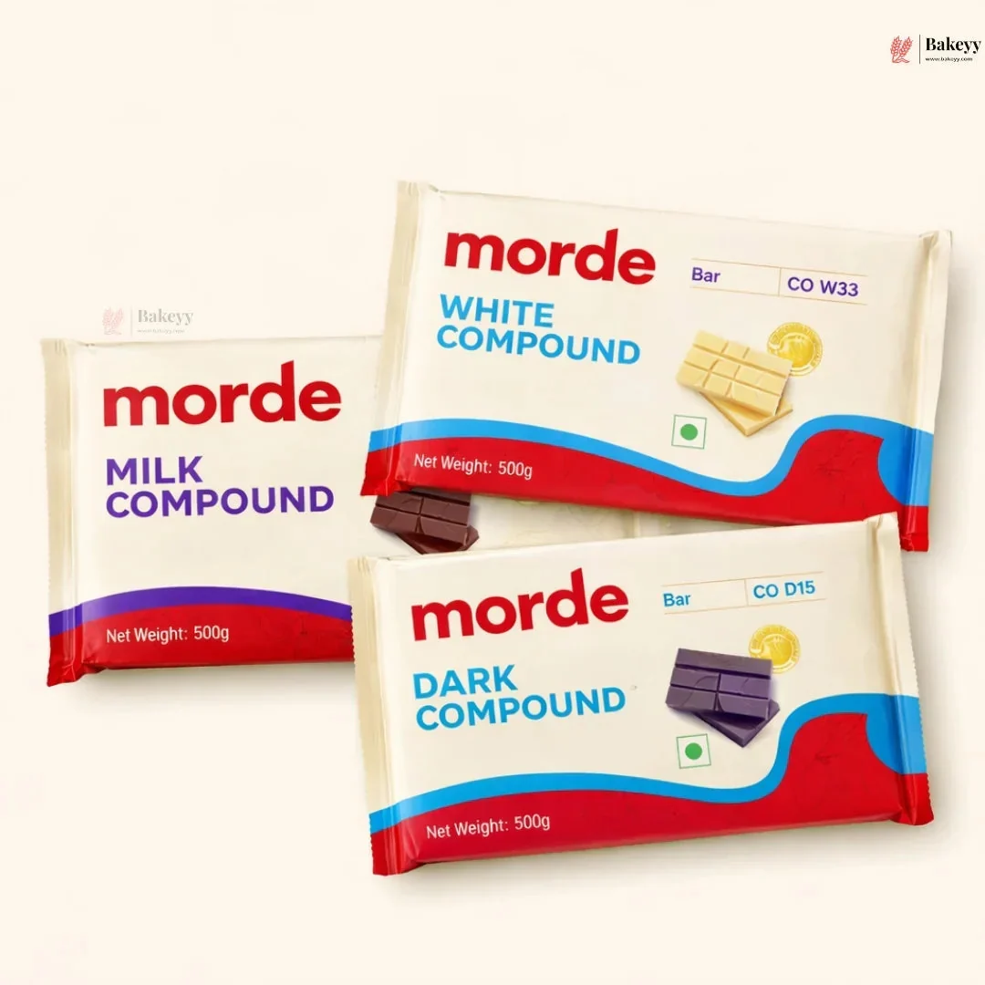 Morde dark milk and white compound chocolate bar covers