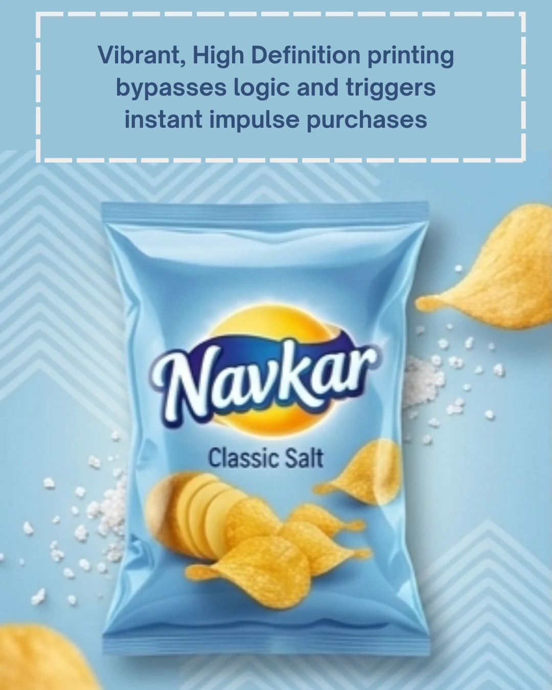 Blue Navkar classic-salt snack-pouch artwork concept